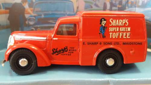 Vintage collectable metal die cast scale model Van, Dinky, Matchbox, '48 Commer, Sharp's, 1:43, mint