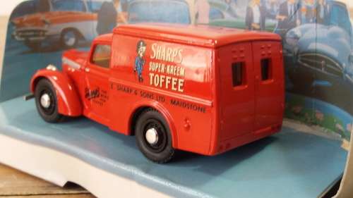 Vintage collectable metal die cast scale model Van, Dinky, Matchbox, '48 Commer, Sharp's, 1:43, mint