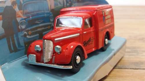 Vintage collectable metal die cast scale model Van, Dinky, Matchbox, '48 Commer, Sharp's, 1:43, mint