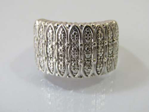 Vintage 925 heavy Silver Ring, stamped, 7.1g