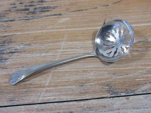 Vintage silver plated sugar spoon