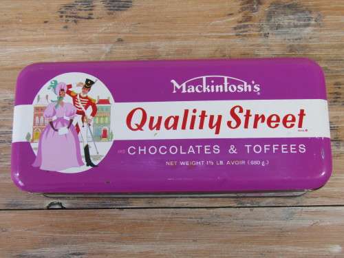Mackintosh's Quality street chocolates and toffees Tin, 26cm x 11cm x 6.5cm