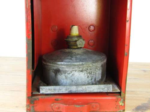 Old SAR SAS, railways paraffin Lamp, marked, with original burner and 100% working