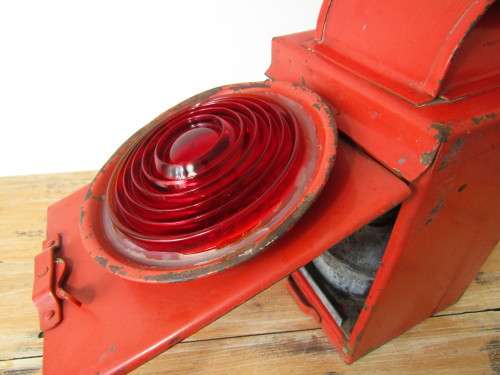 Old SAR SAS, railways paraffin Lamp, marked, with original burner and 100% working