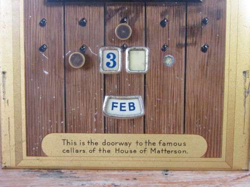 Old brass manual adjustable Calendar, 22.5cm x 15cm