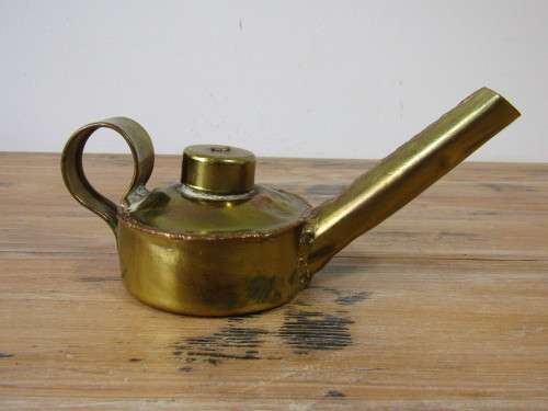 Old SAR, railways brass oil can, 20cm, excellent condition