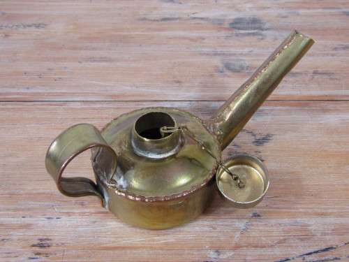 Old SAR, railways brass oil can, 20cm, excellent condition
