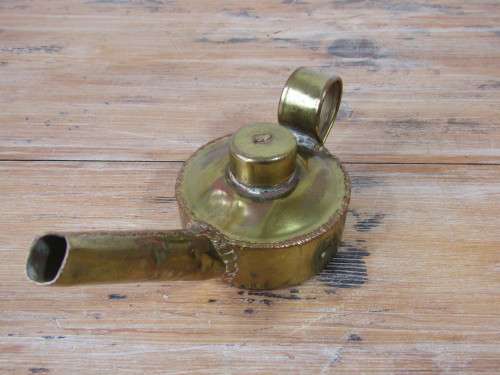 Old SAR, railways brass oil can, 20cm, excellent condition