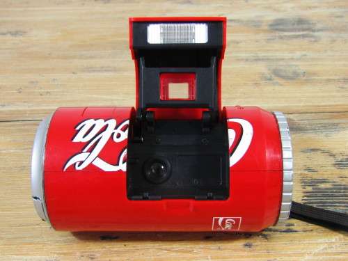 Vintage collectable Coca Cola Camera in the shape of a Coke can