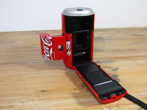 Vintage collectable Coca Cola Camera in the shape of a Coke can