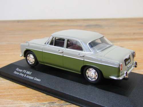 Vintage collectable metal die cast scale model car, Vanguards, Rover P5, 1:43, mint in double box