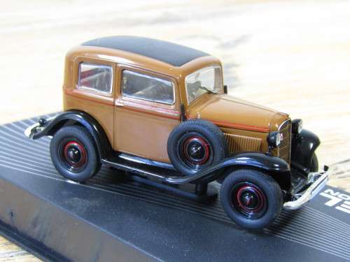 Vintage collectable metal die cast scale model car, Opel P4, 1:43, mint in box