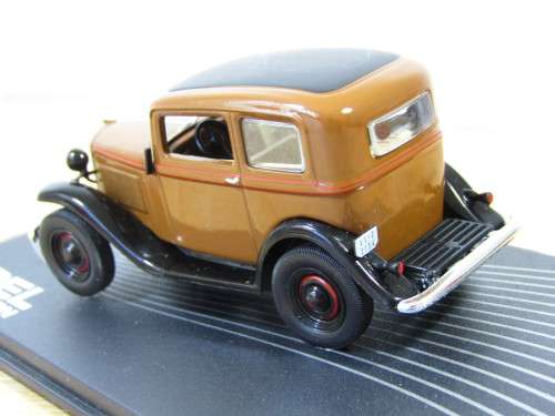 Vintage collectable metal die cast scale model car, Opel P4, 1:43, mint in box