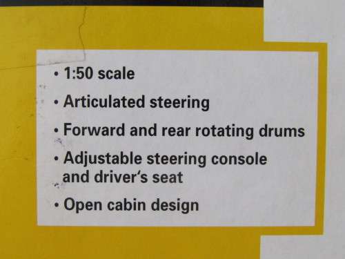 Collectable metal die cast scale model, Boxed CAT CB 534D WX Vibratory Asphalt Compactor, 1:50, mint