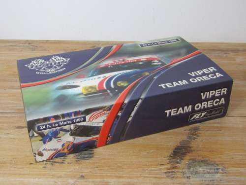 Fly slot car Set, Chrysler Viper GTS-R, Team Oreca, 24hrs Le Mans 1998, set of two Scalextric cars