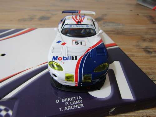 Fly slot car Set, Chrysler Viper GTS-R, Team Oreca, 24hrs Le Mans 1998, set of two Scalextric cars