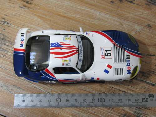Fly slot car Set, Chrysler Viper GTS-R, Team Oreca, 24hrs Le Mans 1998, set of two Scalextric cars
