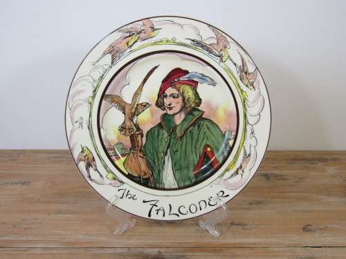 Royal Doulton porcelain display plate, The Falconer, D6279, excellent condition