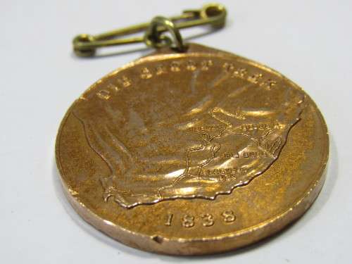 1938 Voortrekkereeufees Medallion with the pin in tact, 3.2cm diameter