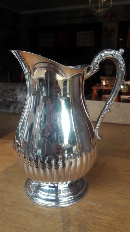 Vintage Large silver plated pitcher - 27cm High ***No reserve auction Now On at Port no.5***