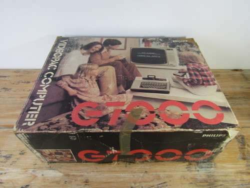 Vintage original Philips VideoPac computer G7000 TV game with 22 games, working