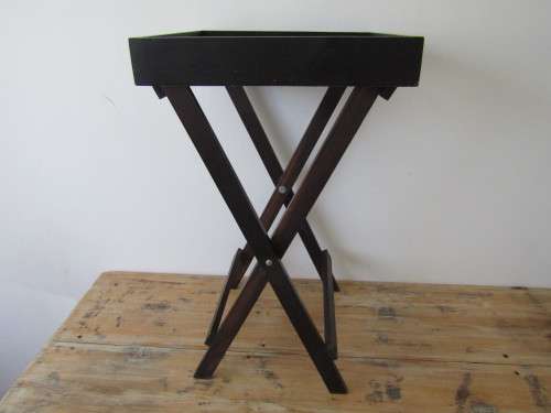 Wooden foldable side Table - *Onother of our MONTHLY non reserve antiques and collectables Auction*