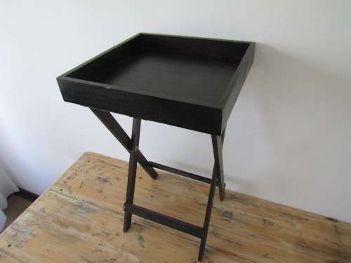 Wooden foldable side Table - *Onother of our MONTHLY non reserve antiques and collectables Auction*