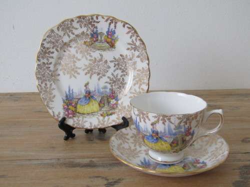 Ridgeway Coclough tea set Trio, cup, saucer and sideplate, excellent condition, others available
