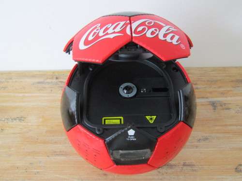 Vintage Coca Cola stereo Ball Radio / CD player, Mint in box, 100% working, rare