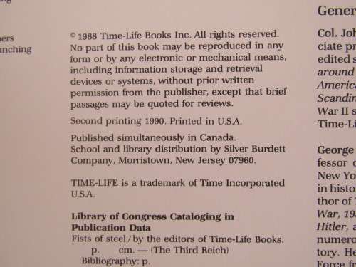 Third Reich hard cover WW2 book, others available