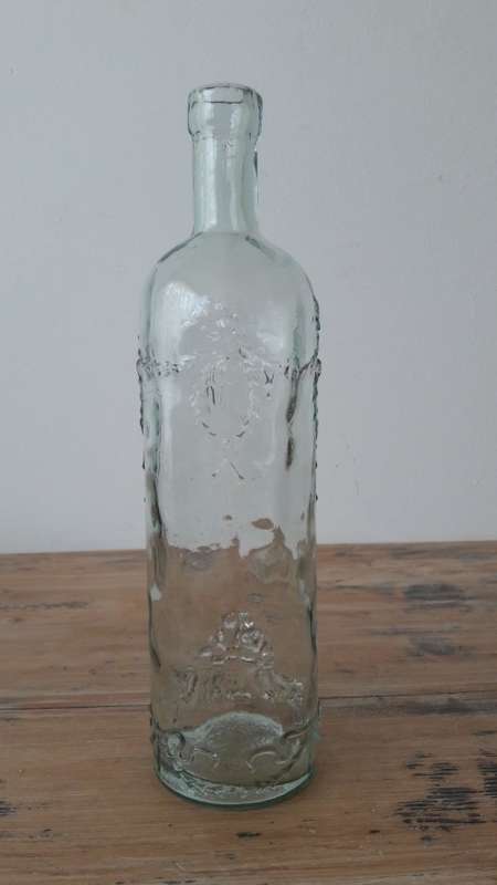Vintage decorative glass bottle