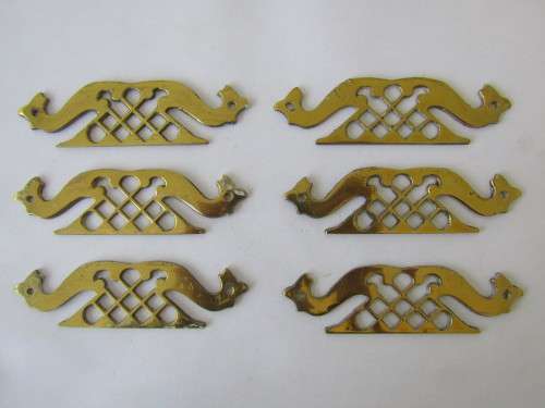 Vintage furniture repair accessories, solid brass decor, 6 in the lot, others available