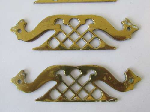 Vintage furniture repair accessories, solid brass decor, 6 in the lot, others available