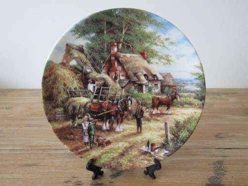 Wedgwood Country Days, Making the Hayrick, display Plate, limited edition, 20cm diameter, Mint