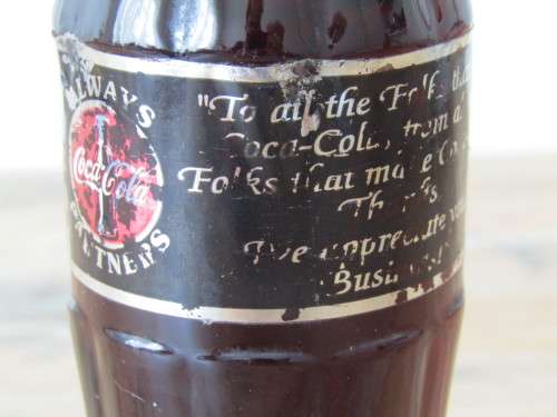 Vintage 250ml sealed Coca Cola Bottle, full