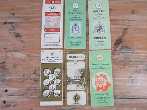 Lot of 6 AA maps, as per pics