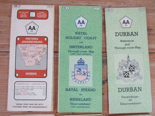 Lot of 6 AA maps, as per pics