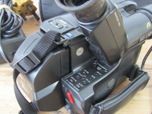Vintage Panasonic Video recorder with charger and bag