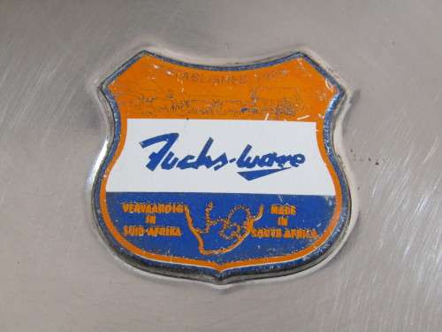 Vintage Fuchsware ashtray, 1920 - 1954, stainless steel, 16cm diameter