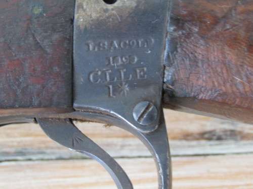 Antique original 1909 LSA & Co. Rifle, original markings, disarmed, excellent condition, 1m long