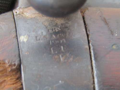 Antique original 1909 LSA & Co. Rifle, original markings, disarmed, excellent condition, 1m long