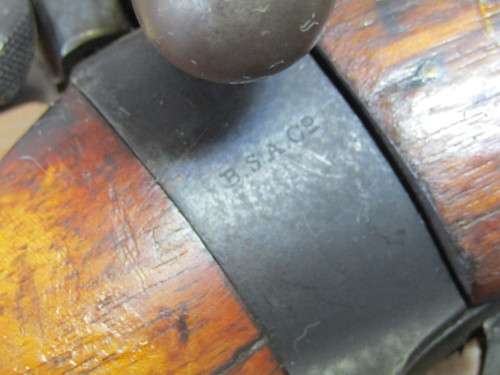 Antique Original BSA Co. Military Rifle, pre WW1, disarmed, 1m long