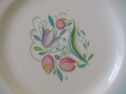 Susie Cooper Tea Trio's, casino shape, 10 available, bid per each, excellent condition