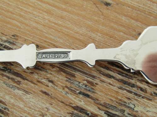 Boxed set of 6 Niekerk 90 silverplated spoons, RSA 25 1961 - 1986, Excellent condition