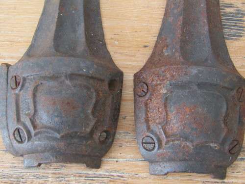 Large vintage matching cast iron / metal feet, 3 in the lot, +- 28cm tall, other similar available
