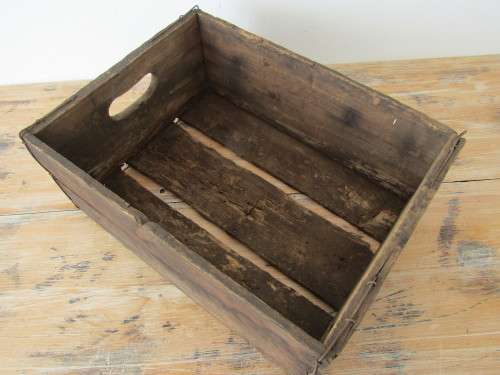Early 1943 original Schweppes wooden Crate, 43cm x 32cm x 17cm