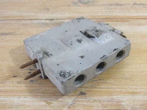 Vintage aluminium mold for molding lead sinkers, fishing - others available