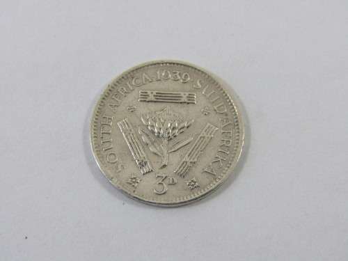 1939  3d SA Union coin