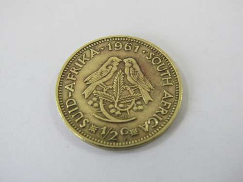 1961 1/2c coin, excellent condition, many available