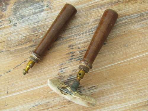 Old vintage unknown electrical / medical instrument, wooden box 16cm x 18cm x 18cm